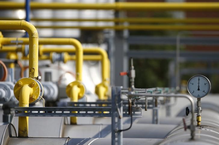 © Reuters.  U.S. natural gas futures sink after bearish storage data