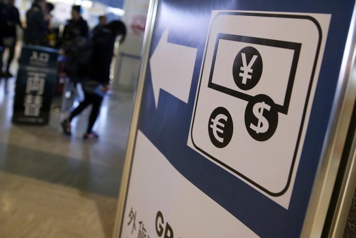 © Reuters. Yen down after solid data sets