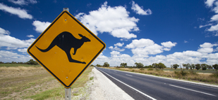 Australia kangaroo sign