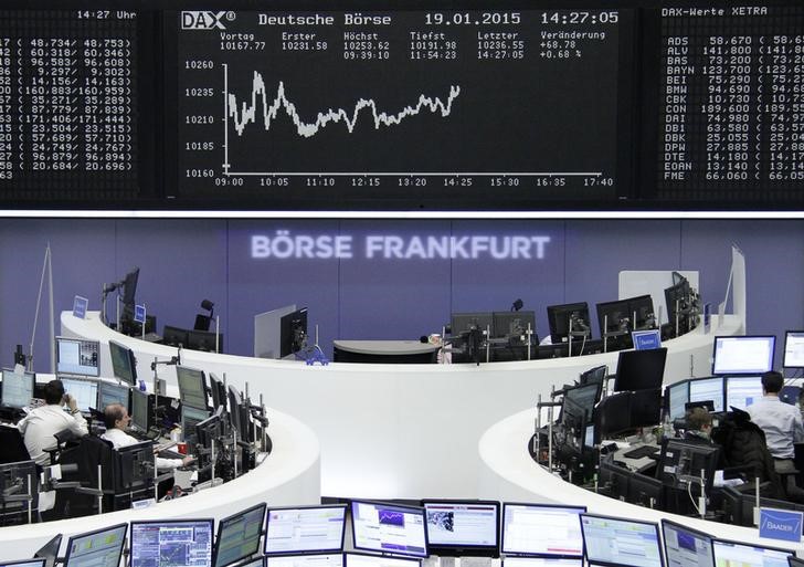 © Reuters. الأسهم الأوروبية ترتفع في المعاملات المبكرة بعد بيانات الصين