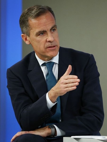 © Reuters. رئيس بنك انجلترا: خطوات المركزي الأوروبي ضرورية جدا لتحقيق الرخاء